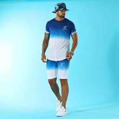 Meilleur prix 😉 Tee 👕 Shirt Oversize Dégradé Avec Broderie 015 Bleu Et Blanc de Final Club 👏 -Final Club Soldes final club 137057 FINAL 015 TPDT 20210512T094425 06