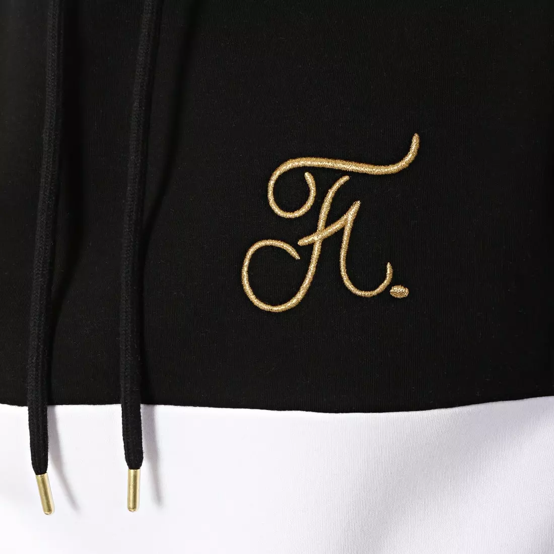 Acheter ⭐ Sweat Capuche Gold Label Bicolore Avec Broderie Or 109 Noir Blanc de Final Club 🤩 4 Acheter ⭐ Sweat Capuche Gold Label Bicolore Avec Broderie Or 109 Noir Blanc de Final Club 🤩 – Image 3