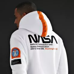 Acheter 😀 Sweat Capuche Space Exploration Avec Patchs Et Broderie 250 Blanc de Final Club 😍 -Final Club Soldes final club 185754 FINAL 250 TPDT 20191216T142028 07