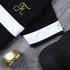 Meilleure affaire ✨ Polo Gold Edition Tricolore Avec Broderie Or 307 Noir de Final Club 👍 -Final Club Soldes final club 199065 FINAL 307 20191122T113455 06
