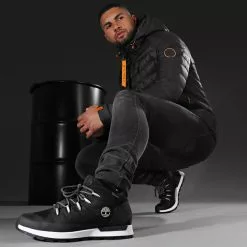 Offres 🔔 Doudoune Capuche Premium Tech Noir Orange de Final Club 😀 -Final Club Soldes final club 219838 FINAL DOUDOUNE TECH NOIRORANGE 20201207T113450 05