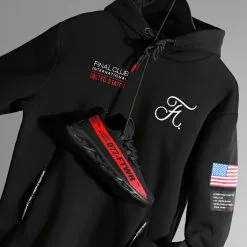 Vente flash 🛒 Sweat Capuche Capsule USA Avec Patchs Et Broderie 365 Noir de Final Club 💯 -Final Club Soldes final club 223057 FINAL 365 20210310T120508 06