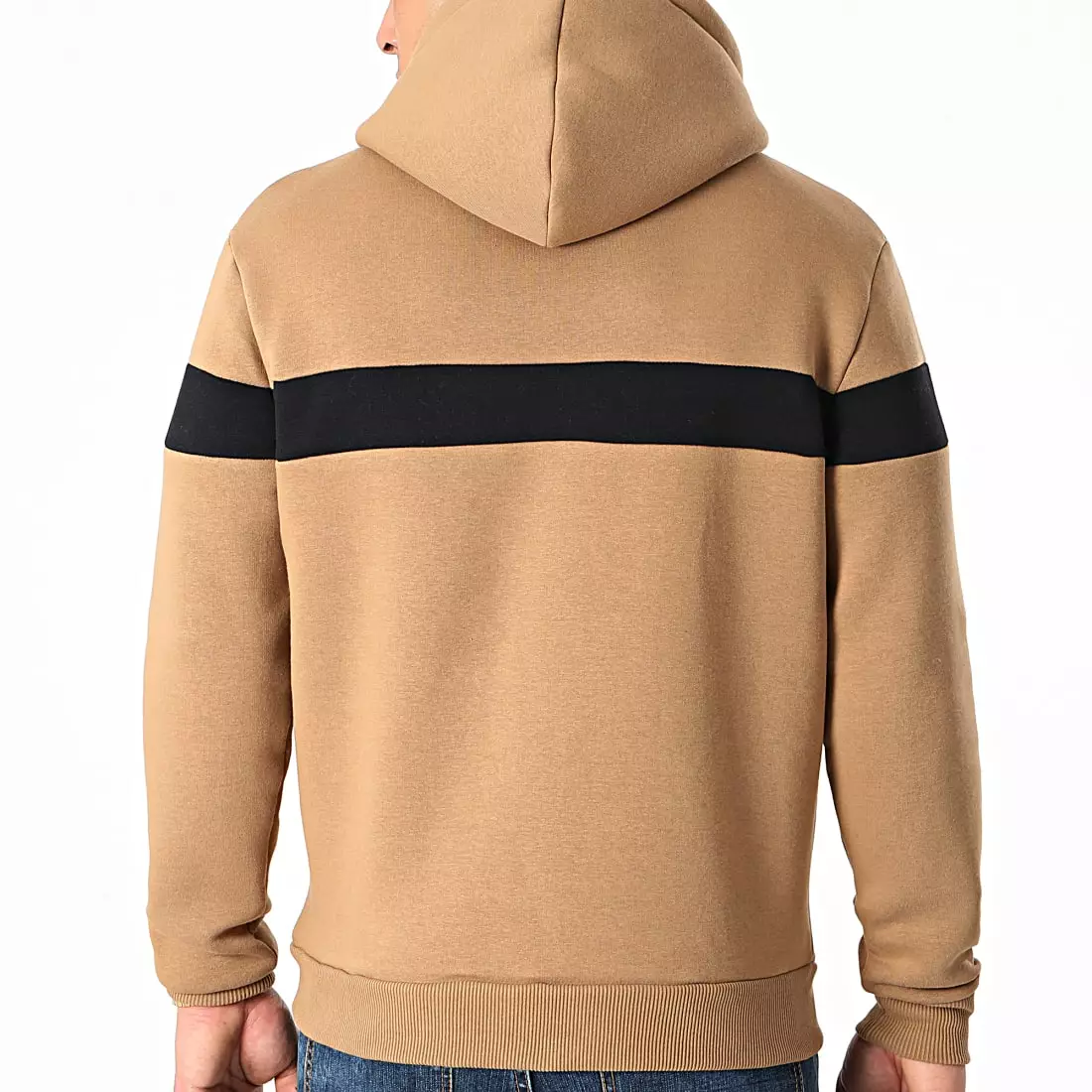 Bon marché 🧨 Sweat Capuche Bicolore Avec Broderie 445 Noir Camel de Final Club ⌛ 6 Bon marché 🧨 Sweat Capuche Bicolore Avec Broderie 445 Noir Camel de Final Club ⌛ – Image 4
