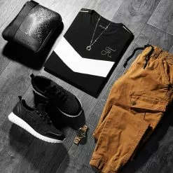 Acheter 🎉 Tee 👕 Shirt Retro Bicolore Gold Edition 482 Noir Blanc de Final Club 💯 -Final Club Soldes final club 246272 FINAL 482 20210216T134233 03