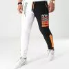 Coupon 🔔 Pantalon Jogging Half Limited Edition Noir Blanc Détails Orange Fluo de Final Club 🥰