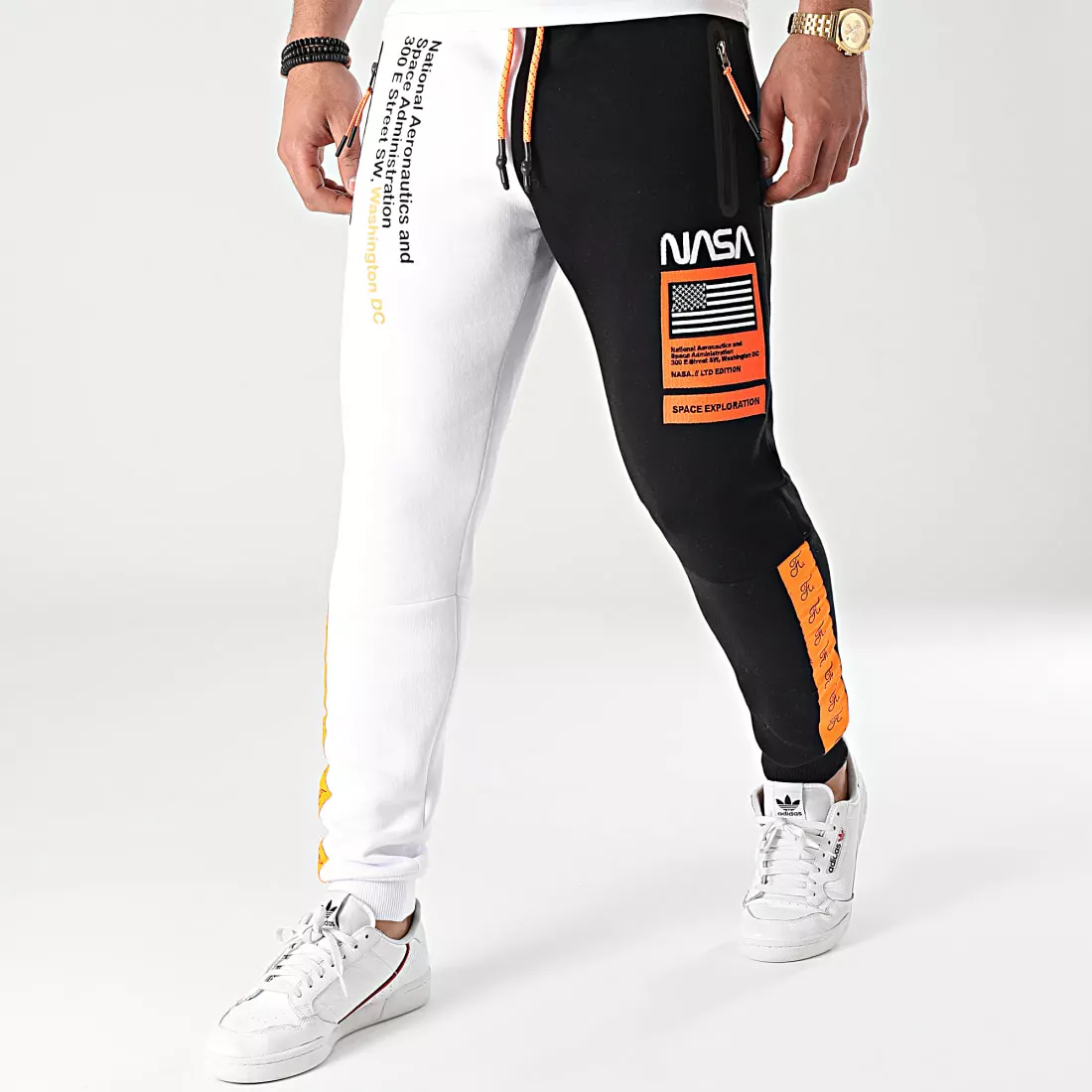Coupon 🔔 Pantalon Jogging Half Limited Edition Noir Blanc Détails Orange Fluo de Final Club 🥰 3 Coupon 🔔 Pantalon Jogging Half Limited Edition Noir Blanc Détails Orange Fluo de Final Club 🥰