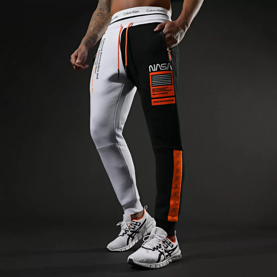Coupon 🔔 Pantalon Jogging Half Limited Edition Noir Blanc Détails Orange Fluo de Final Club 🥰 7 Coupon 🔔 Pantalon Jogging Half Limited Edition Noir Blanc Détails Orange Fluo de Final Club 🥰 – Image 5