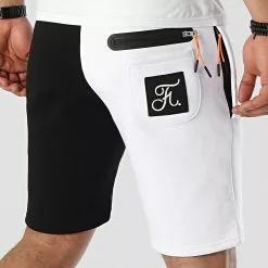 Acheter 🔔 Short Jogging Half Limited Edition Noir Blanc Détails Orange Fluo de Final Club 👏 -Final Club Soldes final club 251965 FINAL 565 20210402T080011 05