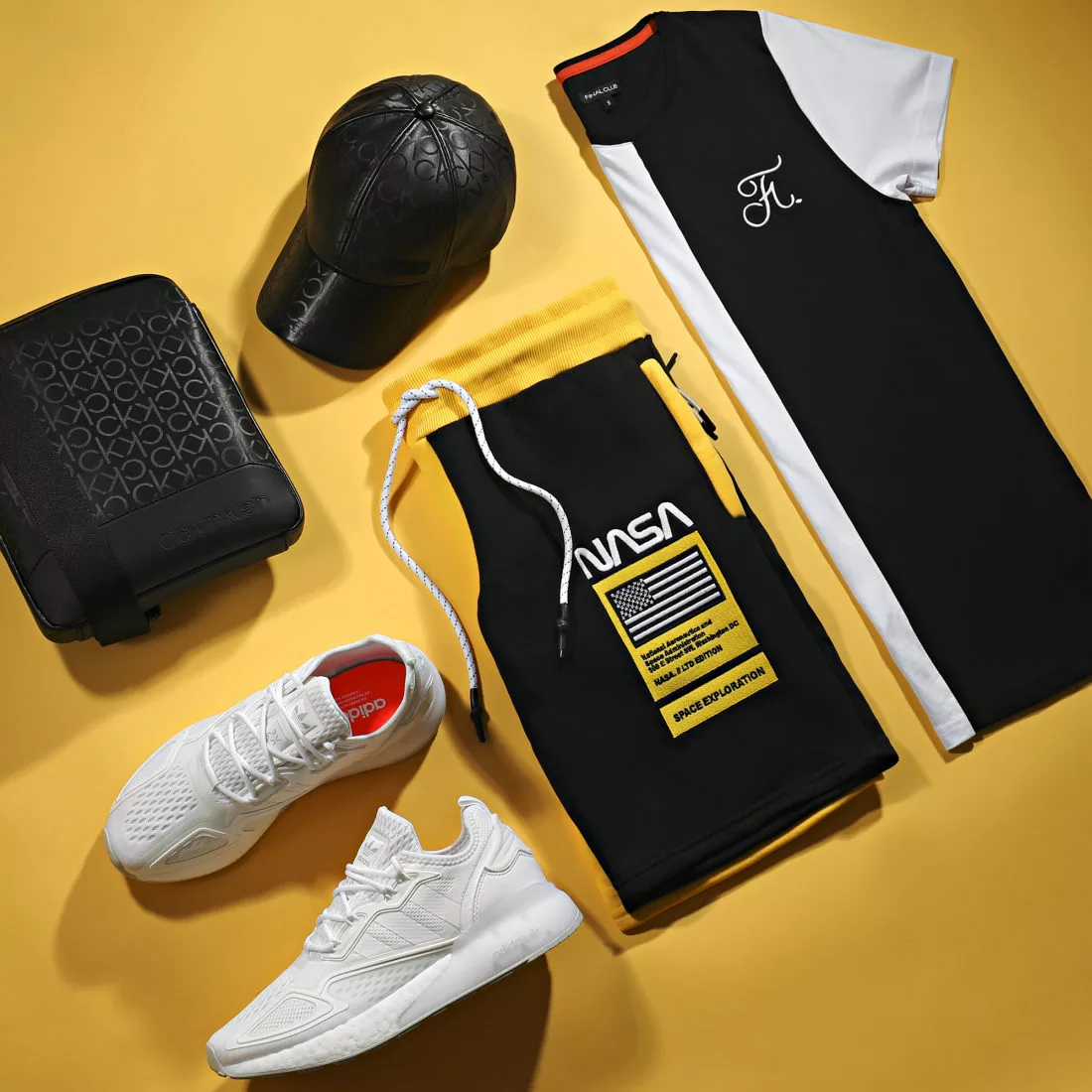 Le moins cher ❤️ Short Jogging Half Colors Limited Edition Noir Jaune de Final Club ⭐ 8 Le moins cher ❤️ Short Jogging Half Colors Limited Edition Noir Jaune de Final Club ⭐ – Image 6