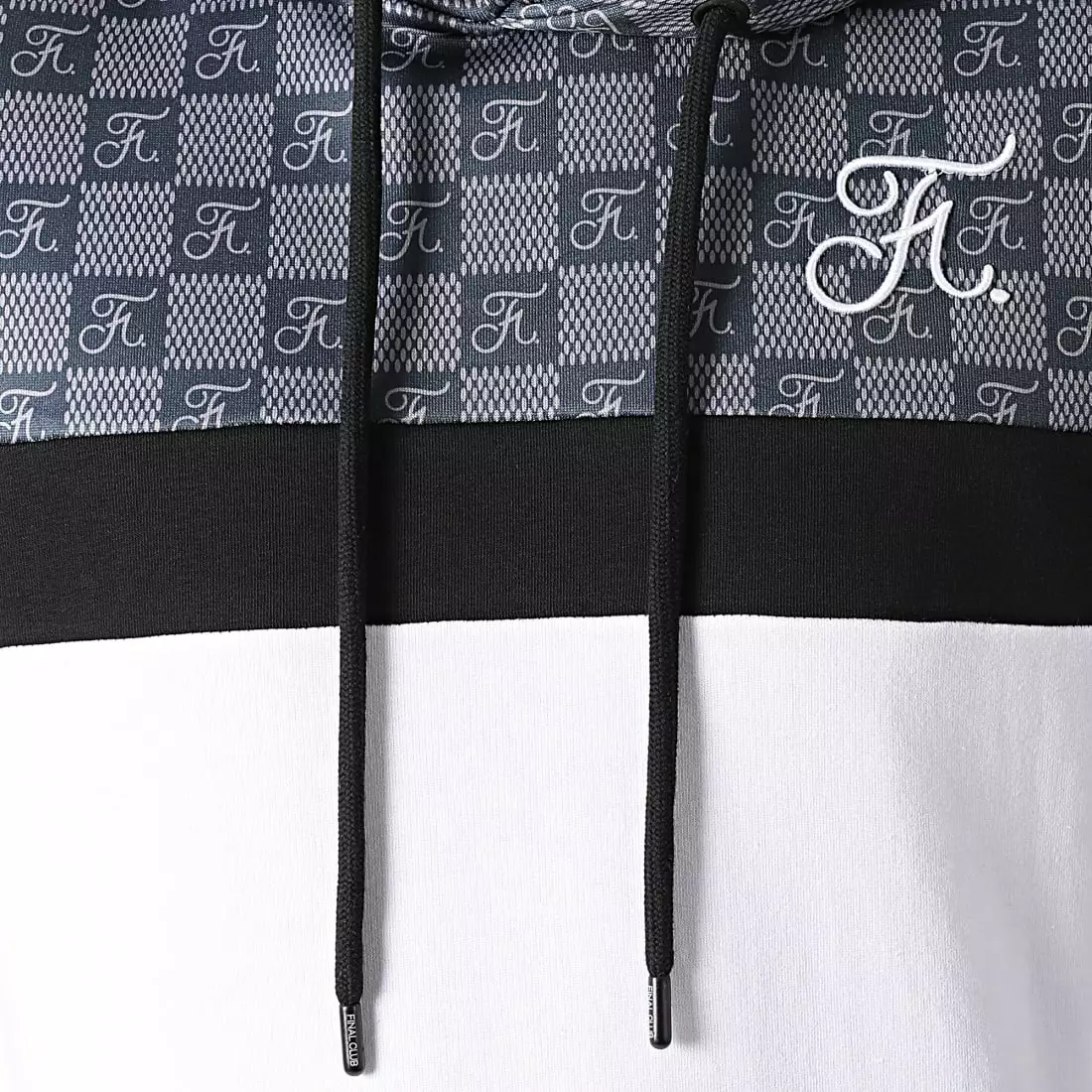 Meilleur prix ⌛ Ensemble de Survetement Damier Tricolore Avec Broderie 590 Blanc Gris Noir de Final Club ✨ 5 Meilleur prix ⌛ Ensemble de Survetement Damier Tricolore Avec Broderie 590 Blanc Gris Noir de Final Club ✨ – Image 3