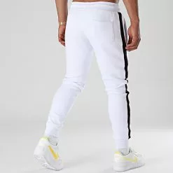 Promo 💯 Pantalon Jogging Premium A Bande 658 Blanc de Final Club ✔️ -Final Club Soldes final club 263346 FINAL 658 20210615T121127 04