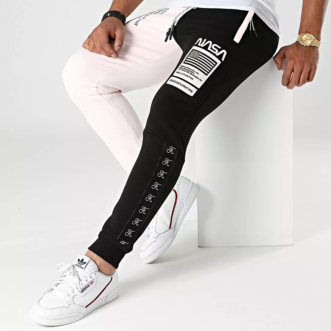 Coupon ❤️ Pantalon Jogging Half Colors Limited Edition Noir Rose Pale de Final Club 👏 5 Coupon ❤️ Pantalon Jogging Half Colors Limited Edition Noir Rose Pale de Final Club 👏 – Image 3