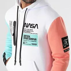 Meilleure vente 😀 Sweat Capuche Nasa Space Limited Edition Pastel 705 Blanc de Final Club 👍 -Final Club Soldes final club 266450 FINAL 705 20210616T150743 03