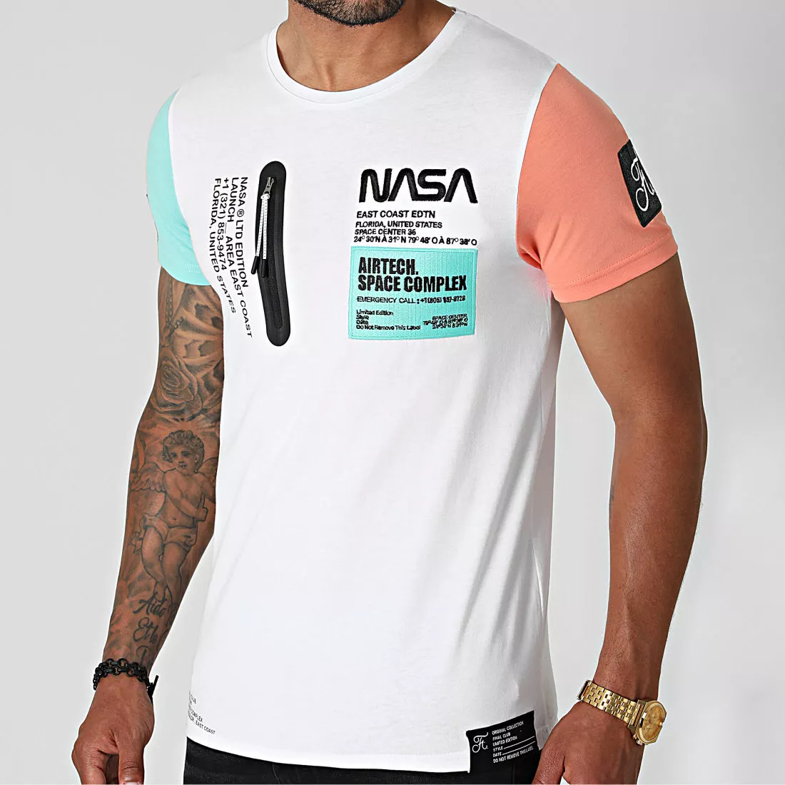 Meilleure vente 💯 Tee 👕 Shirt Poche Nasa Space Limited Edition Pastel 706 Blanc de Final Club ⌛ 3 Meilleure vente 💯 Tee 👕 Shirt Poche Nasa Space Limited Edition Pastel 706 Blanc de Final Club ⌛
