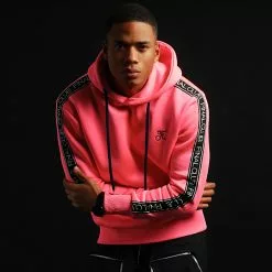 Offres ❤️ Sweat Capuche Premium A Bandes 725 Rose Fluo de Final Club ✨ -Final Club Soldes final club 280363 FINAL 725 20211027T111104 04