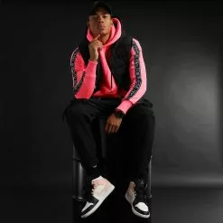 Offres ❤️ Sweat Capuche Premium A Bandes 725 Rose Fluo de Final Club ✨ -Final Club Soldes final club 280363 FINAL 725 20211027T111105 05