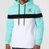 Coupon ⭐ Sweat Capuche Tricolore Avec Broderie 747 Blanc Bleu Pastel de Final Club 😉 -Final Club Soldes final club 280365 FINAL 747 20211006T102842 01