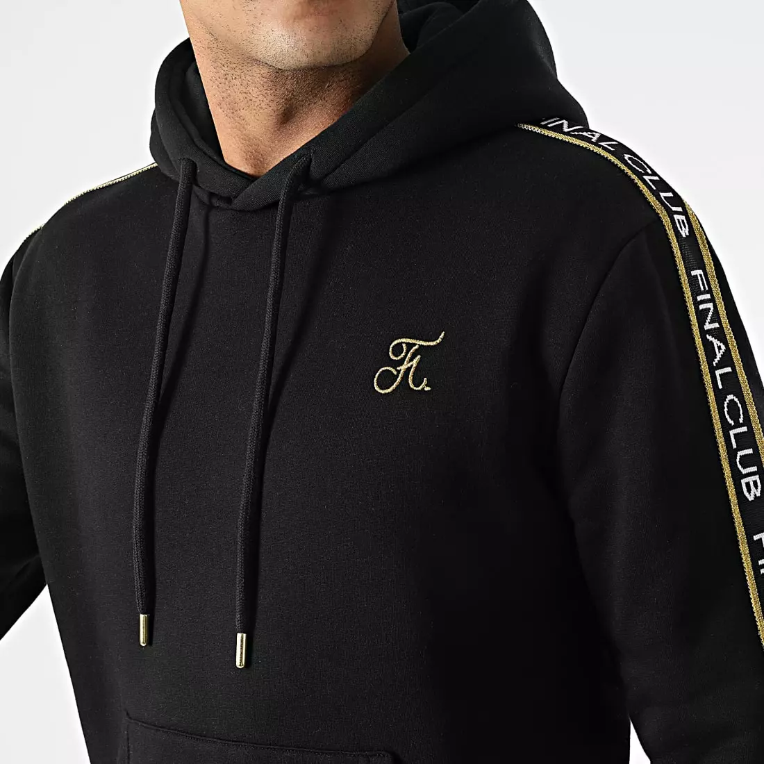 Top 10 ⌛ Sweat Capuche Luxury Edition A Bandes Logo 784 Noir Doré de Final Club 🔔 4 Top 10 ⌛ Sweat Capuche Luxury Edition A Bandes Logo 784 Noir Doré de Final Club 🔔 – Image 2