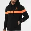 Bon marché ✔️ Sweat Capuche Bicolore Fluo Avec Broderie 741 Noir Orange de Final Club 🎉 -Final Club Soldes final club 283999 FINAL 741 20211020T120103 01