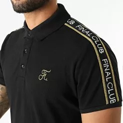 Meilleure affaire ✨ Polo Manches Courtes Luxury Edition A Bandes Avec Broderie Or 787 Noir de Final Club 🔔 7 Meilleure affaire ✨ Polo Manches Courtes Luxury Edition A Bandes Avec Broderie Or 787 Noir de Final Club 🔔 -Final Club Soldes final club 285806 FINAL 787 20211126T121442 03