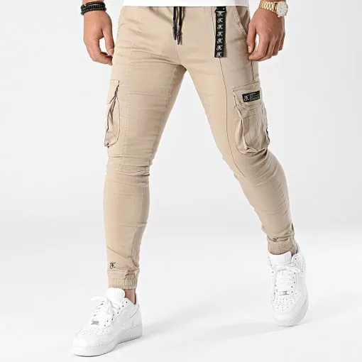 Promo 🥰 Pantalon Cargo 828 Beige de Final Club 💯 -Final Club Soldes final club 287962 FINAL 828 20211108T145231 01
