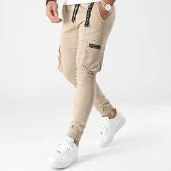 Promo 🥰 Pantalon Cargo 828 Beige de Final Club 💯 -Final Club Soldes final club 287962 FINAL 828 20211108T145233 03
