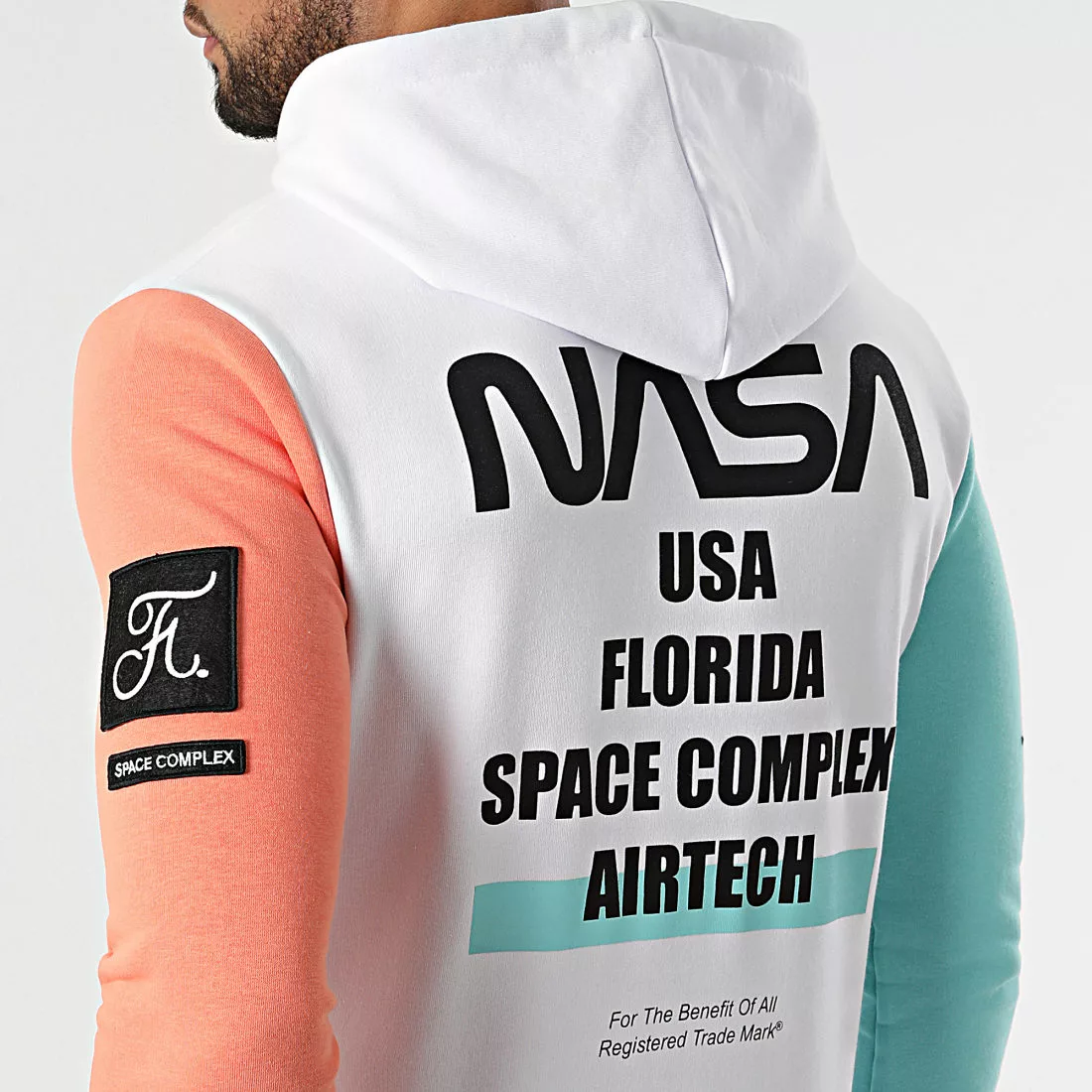 Vente flash 🛒 Sweat Zippé Capuche Nasa Space Limited Edition Pastel 829 Blanc de Final Club ❤️ 6 Vente flash 🛒 Sweat Zippé Capuche Nasa Space Limited Edition Pastel 829 Blanc de Final Club ❤️ – Image 4