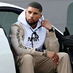 Meilleur prix 🛒 Sweat Capuche Nasa Final Edition 847 Blanc Beige de Final Club 😀 -Final Club Soldes final club 292341 FINAL 847 20220412T085128 05