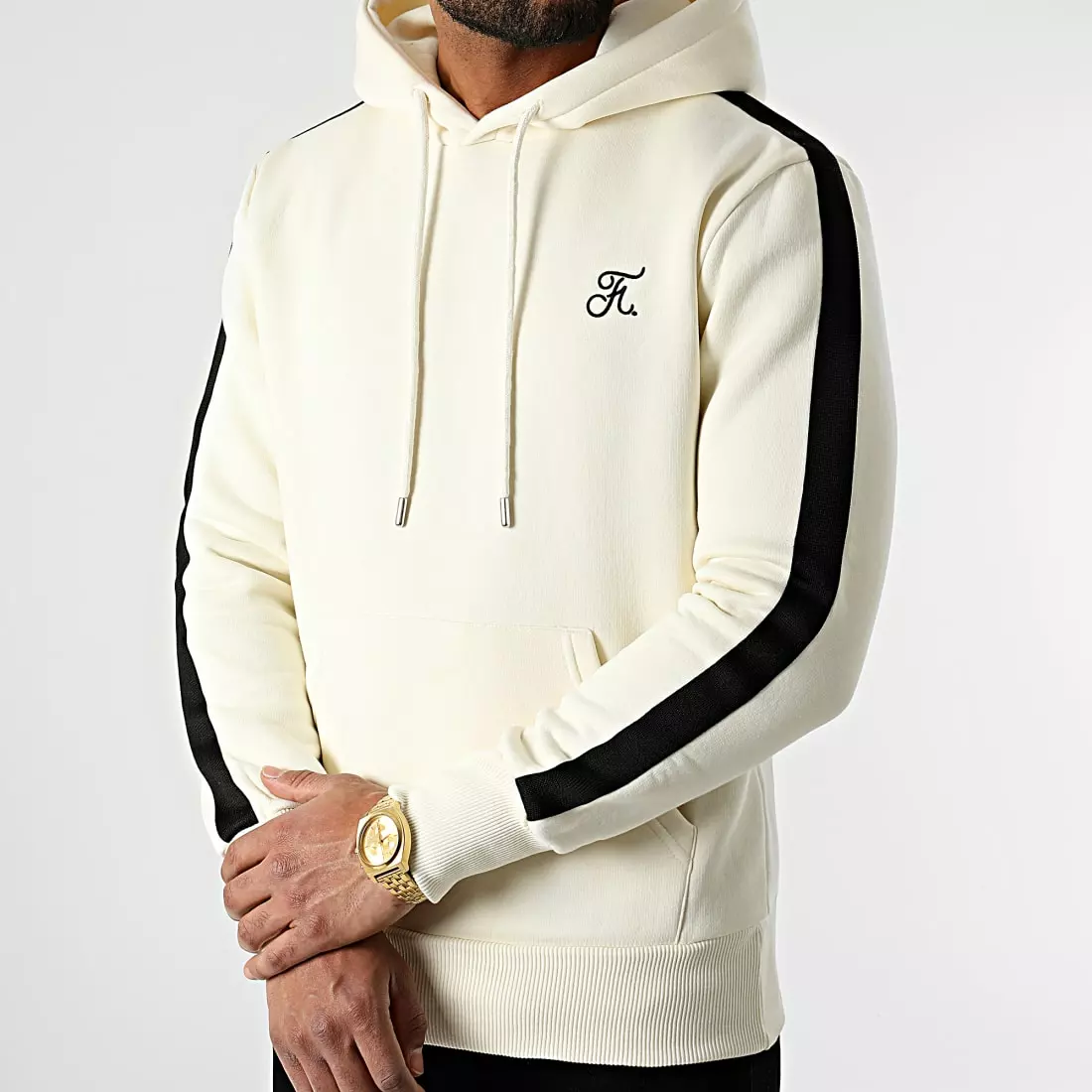 De gros 😀 Sweat Capuche Premium Avec Bande 858 Crème de Final Club 🧨 3 De gros 😀 Sweat Capuche Premium Avec Bande 858 Crème de Final Club 🧨