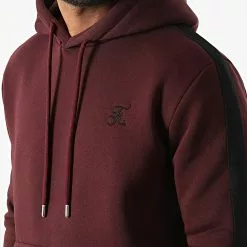 Top 10 👏 Sweat Capuche Premium Avec Bande 859 Bordeaux de Final Club 💯 -Final Club Soldes final club 293782 FINAL 859 20220208T145957 02