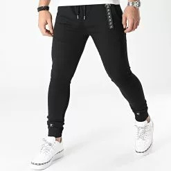 Vente flash 🔔 Jogger Pant Premium Skinny Fit 826 Noir de Final Club 🎁