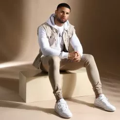 Le moins cher ⭐ Jogger Pant Premium Skinny Fit 827 Beige de Final Club 🌟 -Final Club Soldes final club 295361 FINAL 827 20220204T090612 05