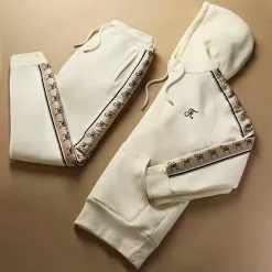 Meilleure affaire 🎁 Pantalon Jogging Couture Edition Avec Bande Brodée 756 Blanc Creme de Final Club 🔔 -Final Club Soldes final club 295754 FINAL 756B 20220406T090237 03