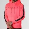 Le moins cher 🔥 Sweat Capuche A Bandes Avec Broderie 838 Rose Fluo de Final Club ⭐ -Final Club Soldes final club 295855 FINAL 838 20220726T142247 01