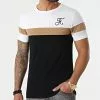 Acheter 🔥 Tee 👕 Shirt Tricolore Avec Broderie 440 Blanc Camel Noir de Final Club 😀 -Final Club Soldes final club 296705 FINAL 440 20220119T081628 01