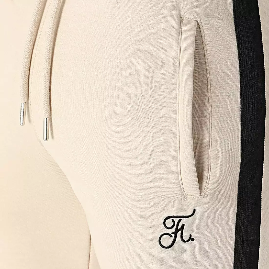 Meilleur prix 🔔 Short Jogging Premium A Bandes 933 Beige de Final Club 😉 4 Meilleur prix 🔔 Short Jogging Premium A Bandes 933 Beige de Final Club 😉 – Image 2