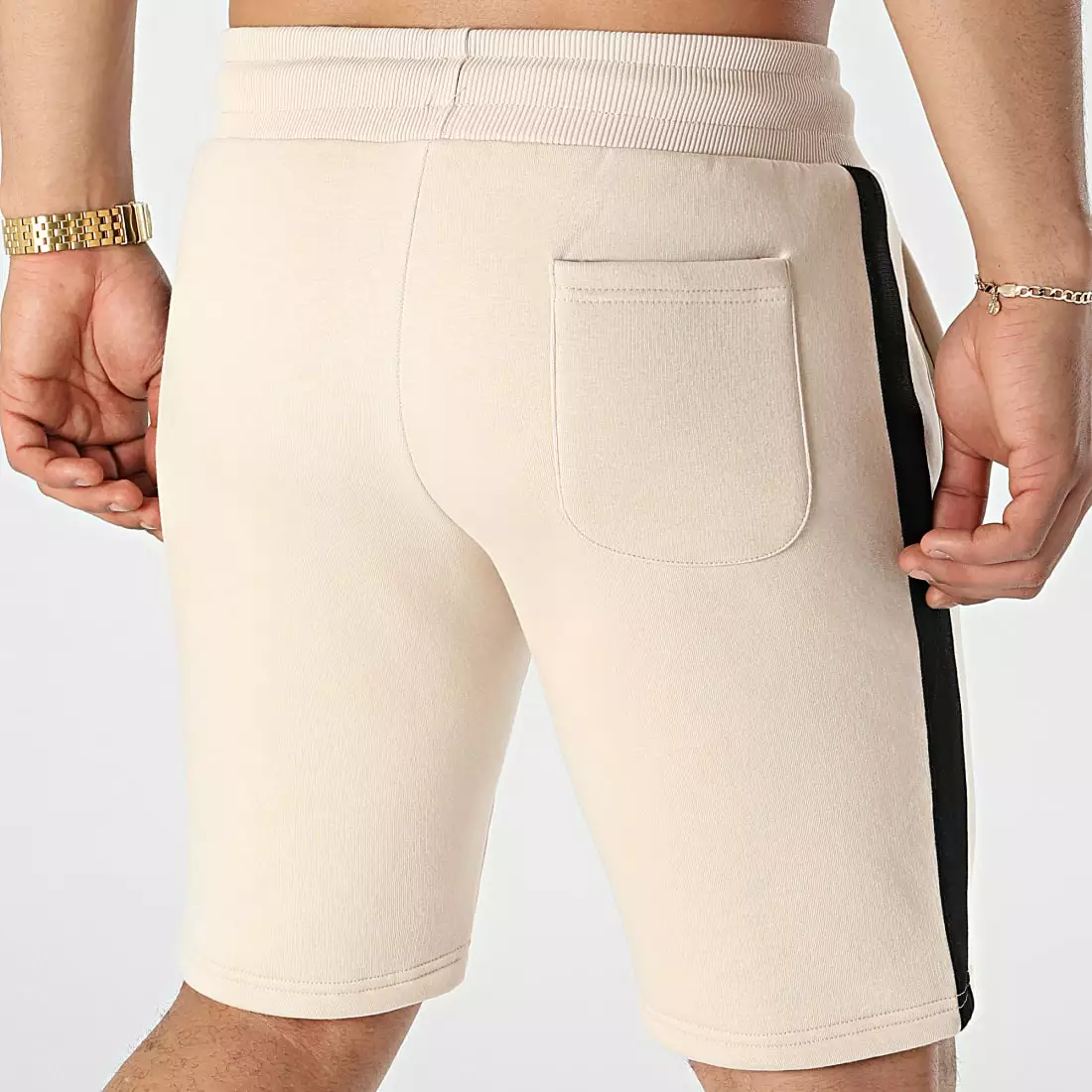 Meilleur prix 🔔 Short Jogging Premium A Bandes 933 Beige de Final Club 😉 7 Meilleur prix 🔔 Short Jogging Premium A Bandes 933 Beige de Final Club 😉 – Image 5