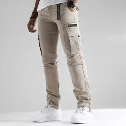 Meilleure vente 🔥 Pantalon Cargo Skinny Fit 943 Beige de Final Club 😀 -Final Club Soldes final club 304428 FAB FINAL 943 20220920T152024 03