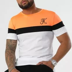 Budget 🎁 Tee 👕 Shirt Tricolore Avec Broderie 951 Orange Fluo Noir Blanc de Final Club 🧨 7 Budget 🎁 Tee 👕 Shirt Tricolore Avec Broderie 951 Orange Fluo Noir Blanc de Final Club 🧨 -Final Club Soldes final club 305549 FINAL 951 20220503T153725 03