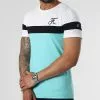 Acheter ✨ Tee 👚 Shirt Tricolore Avec Broderie 977 Blanc Noir Bleu Pastel de Final Club 🌟 -Final Club Soldes final club 307071 FINAL 977 20220506T140431 01