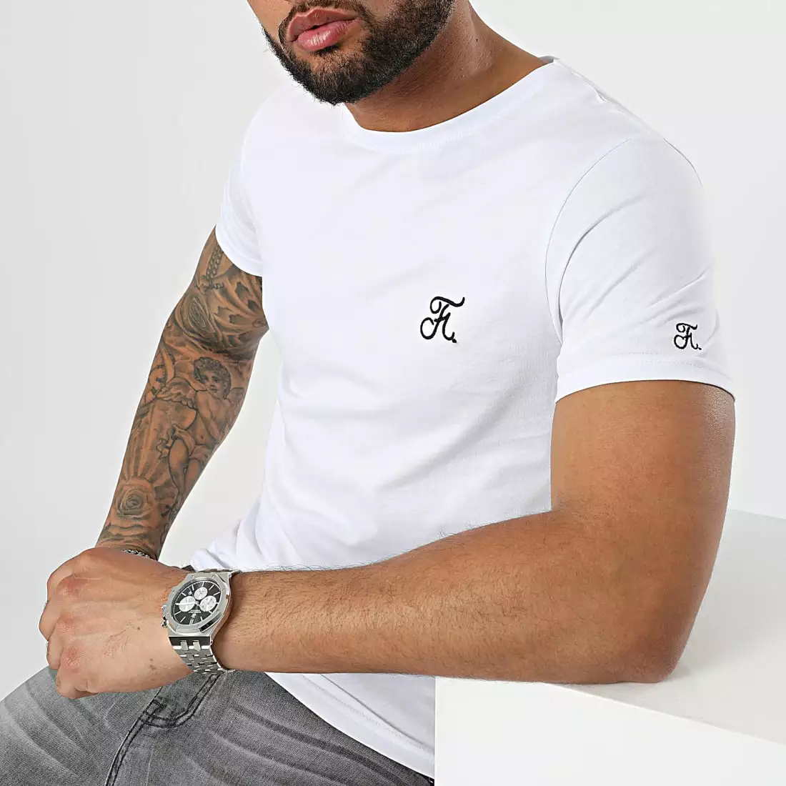Offres 🤩 Tee 👕 Shirt Premium Print Back 921 Blanc de Final Club 👏 4 Offres 🤩 Tee 👕 Shirt Premium Print Back 921 Blanc de Final Club 👏 – Image 2