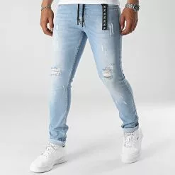 Budget 🛒 Jean Slim Fit Avec Destroy 953 Bleu Denim Wash de Final Club ✨ -Final Club Soldes final club 312961 FINAL 953 20220513T145145 03