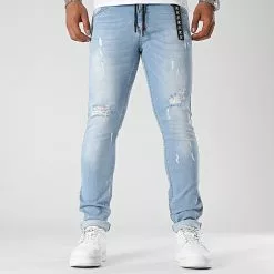 Budget 🛒 Jean Slim Fit Avec Destroy 953 Bleu Denim Wash de Final Club ✨