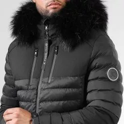 De gros 🥰 Doudoune Night Shark Avec Fourrure Noire 0012 Noir de Final Club 😀 -Final Club Soldes final club 314399 FINAL 1150510 0012 20221005T104630 02