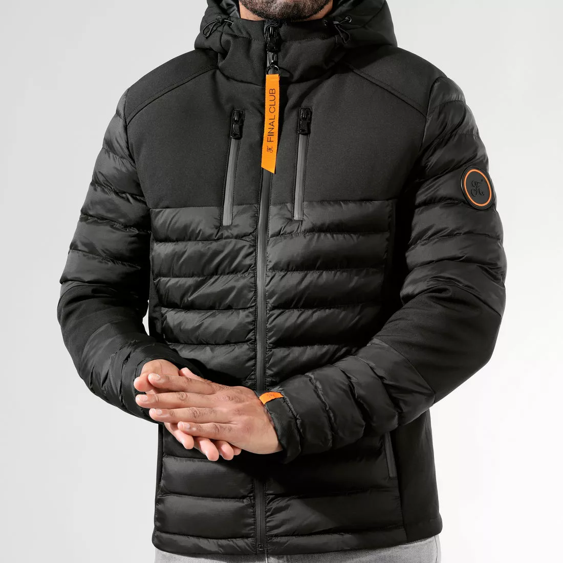 Top 10 😉 Doudoune Night Shark Noir Orange 0013 Noir de Final Club 😍 5 Top 10 😉 Doudoune Night Shark Noir Orange 0013 Noir de Final Club 😍 – Image 3