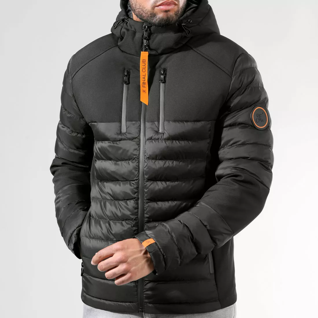Top 10 😉 Doudoune Night Shark Noir Orange 0013 Noir de Final Club 😍 3 Top 10 😉 Doudoune Night Shark Noir Orange 0013 Noir de Final Club 😍