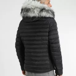 Tout neuf ❤️ Doudoune Capuche Premium Tech Noir Fourrure Grise de Final Club 👏 -Final Club Soldes final club 316026 FINAL 1150510 0021 20221102T140858 04