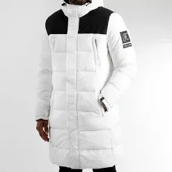 Meilleure affaire 👍 Doudoune Longue Capuche Dark Interstellar 0018 Blanc de Final Club 😍