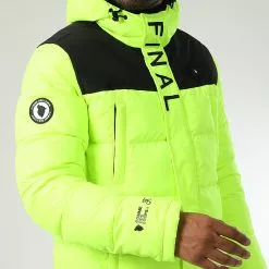 Nouveau 🥰 Doudoune Longue Chauffante Comme Des Loups X Final Club Dark Interstellar Limited Jaune Fluo 👏 -Final Club Soldes final club 318095 1150510 0020 20221018T154852 03