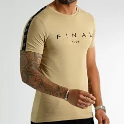 Vente flash ✔️ Tee 👕 Shirt A Bandes Logo Premium Fit 1006 Beige de Final Club 🔥 7 Vente flash ✔️ Tee 👕 Shirt A Bandes Logo Premium Fit 1006 Beige de Final Club 🔥 -Final Club Soldes final club 319554 FINAL 1006 20220914T111252 01